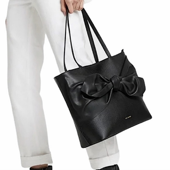 Ted Baker Diiana Soft Knot Bow Detail Leather Tote - Picture 2 of 7
